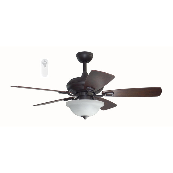 Litex Industries Quick Connect - 44" Bronze Finish Ceiling Fan Includes Remote Control TLEII44OSB5L